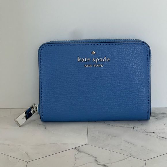 kate spade Handbags - Kate Spade Darcy Small Zip Around Card Case Wallet Peach Nectar Pink